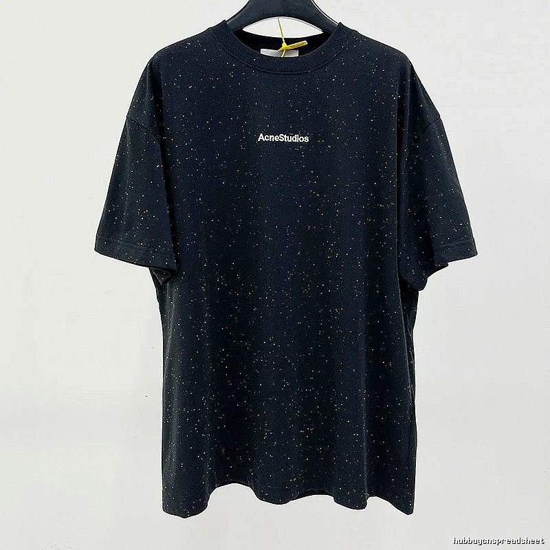 Acne Studios 2090-80 Black Style Ac908054 Stockholm Logo T-Shirt Summer Styling