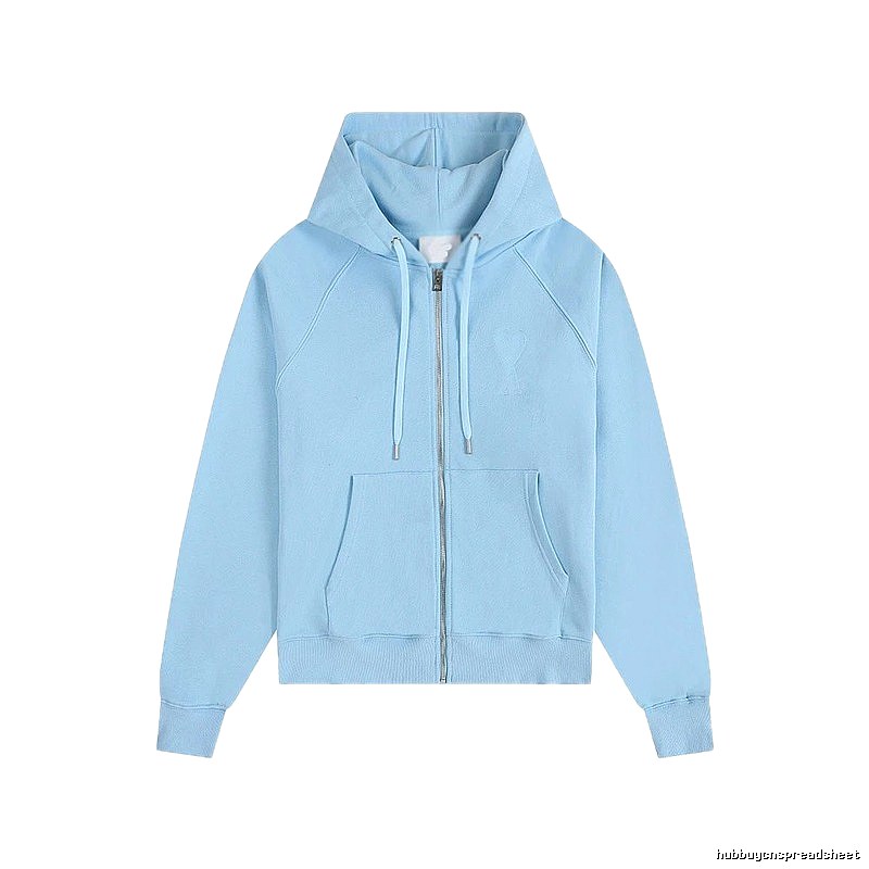 AMI minimalist style light blue sweatshirt