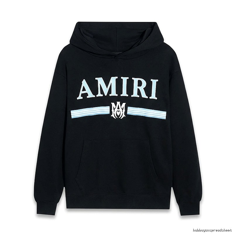 AMIRI letter-printing style black sweatshirt