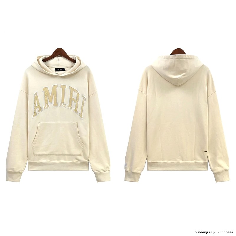 AMIRI Letter Style Off-white Hoodie