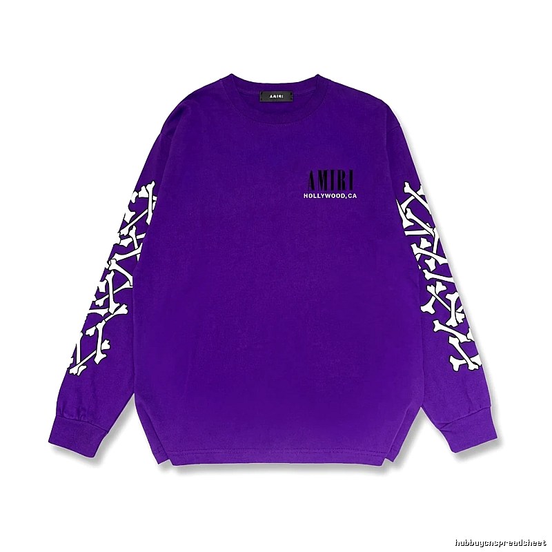 AMIRI purple sweatshirt with bone print