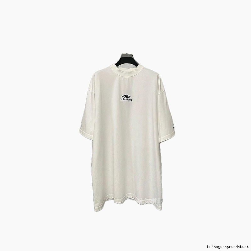 Balenciaga minimalist style white T-shirt