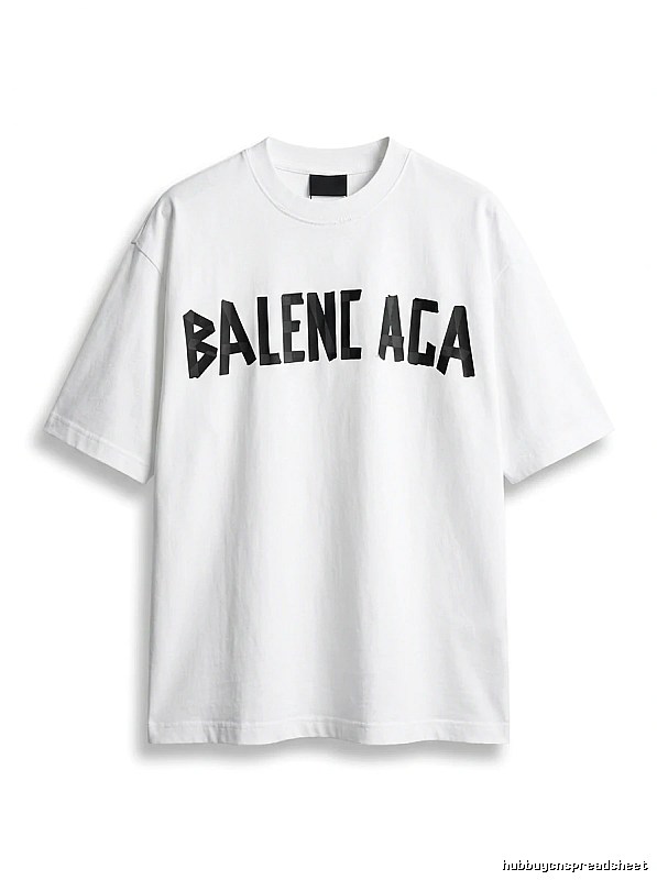 Balenciaga minimalist style white T-shirt