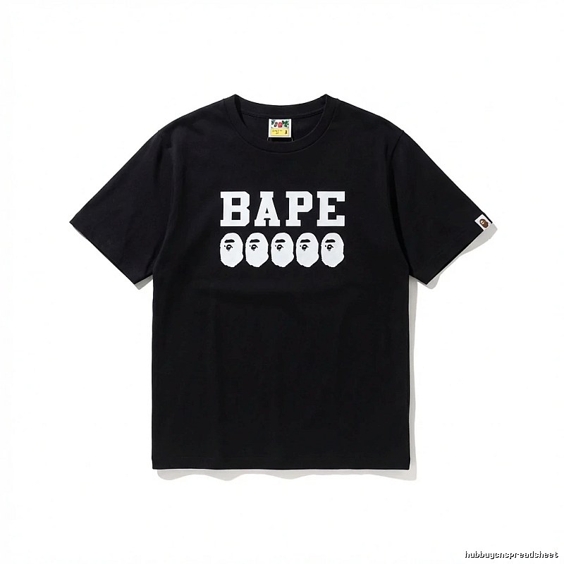 Bape Ape Head Trendy Black T-shirt
