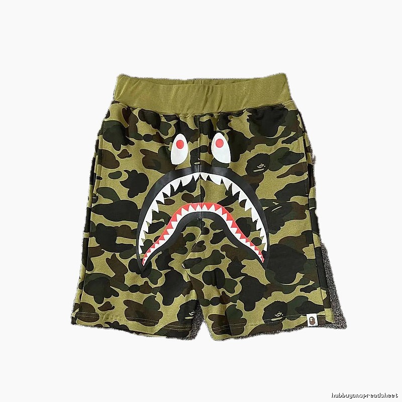 Bape camouflage shark-style shorts