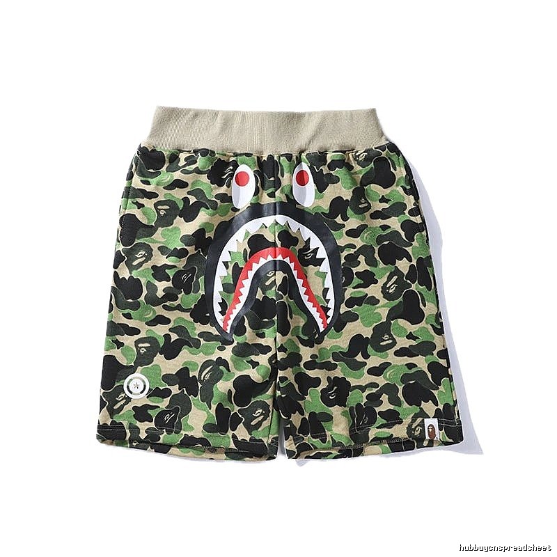 Bape camouflage shark-style shorts