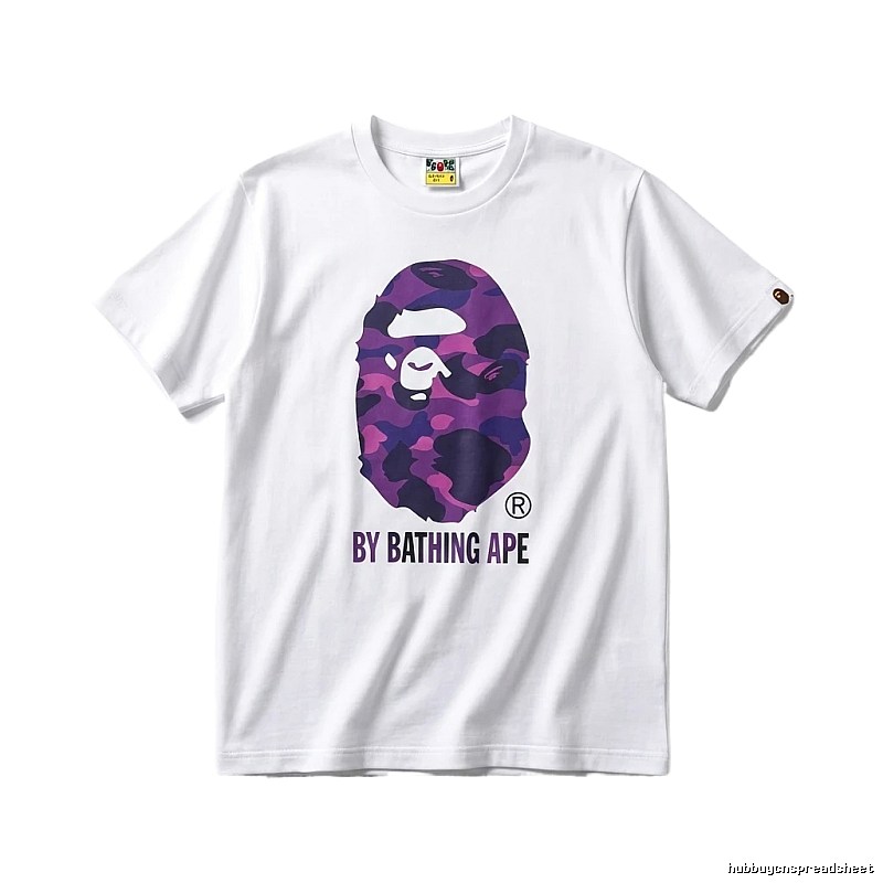 Bape camouflage style white T-shirt