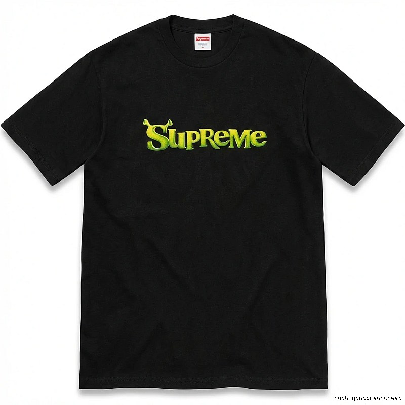 Black T-shirt with Supreme letter print