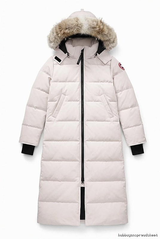 Canada Goose Long Cool White Down Jacket