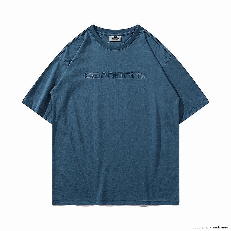 Carhartt Daily Logo T-shirt Light Blue Subtle for City Outfits