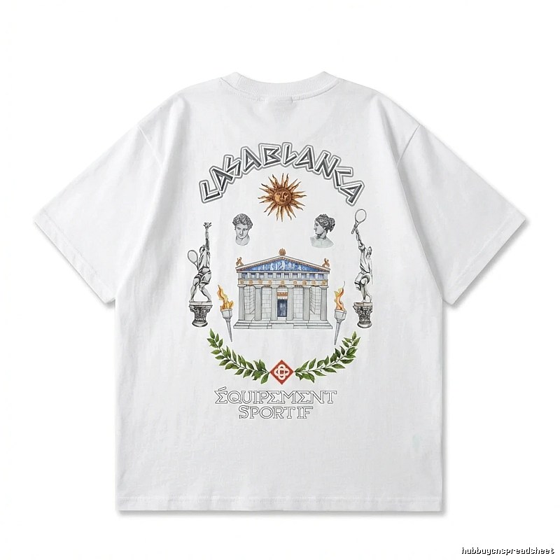 Casablanca Greek-style white T-shirt