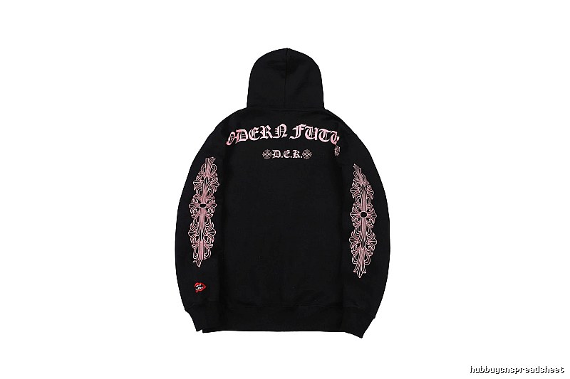 Chrome Hearts 2088-80 Black Cross Graphic Hoodie Statement Graphic