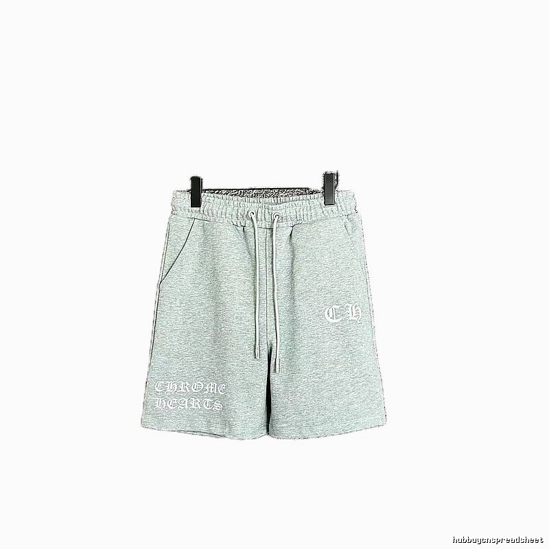 Chrome Hearts casual light gray shorts