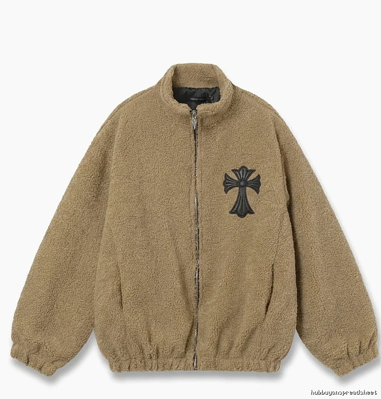 Chrome Hearts Cross Vintage Style Brown Coat