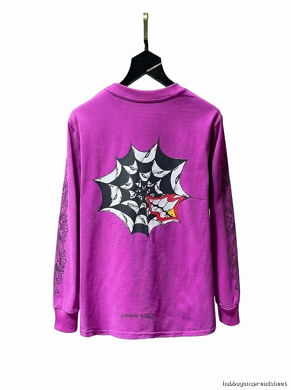 Chrome Hearts dark style purple top