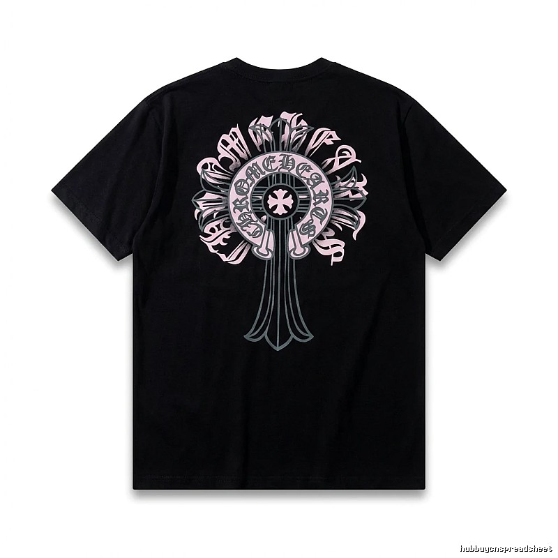 Chrome Hearts Gothic Style Black T-shirt