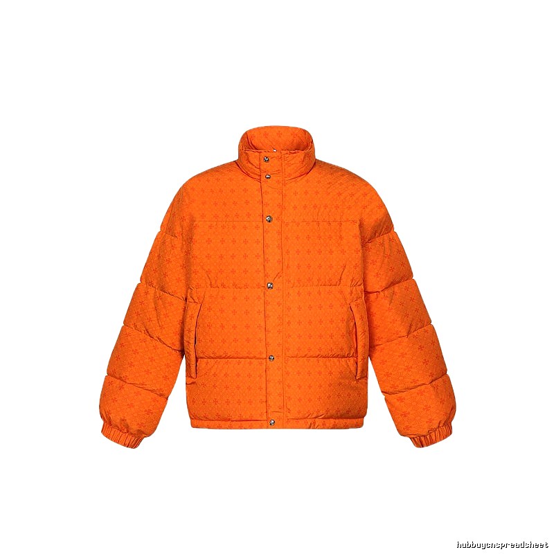 Chrome Hearts orange printed down jacket