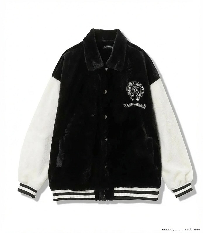 Chrome Hearts Retro Style Black and White Jacket