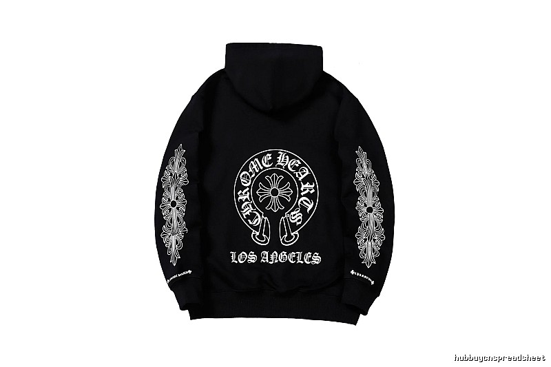 Chrome Hearts Travel Cross graphic hoodie Black Blue Cross with Modern Look