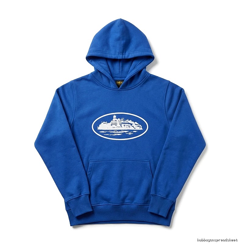 Corteiz Boat Logo Trendy Blue Sweatshirt