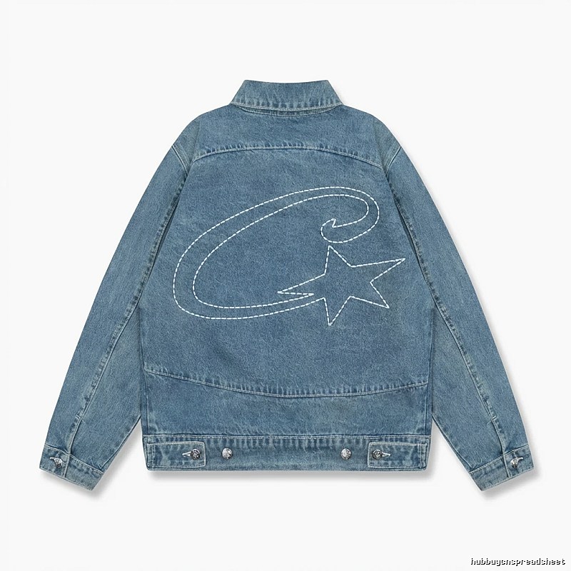 Corteiz Denim Trendy Style Coat