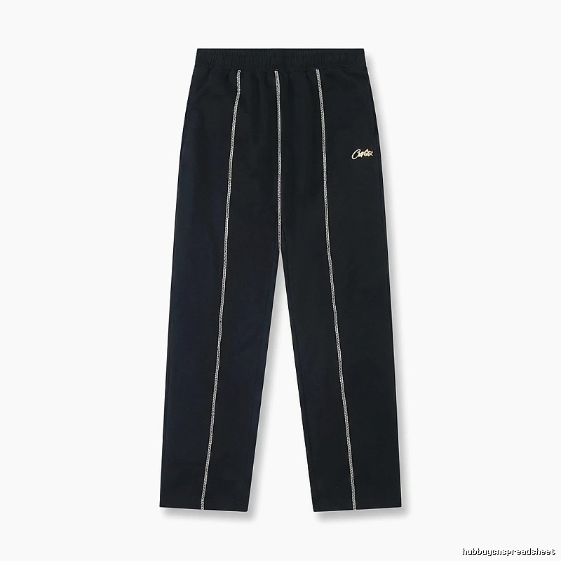 Corteiz minimalist style black trousers