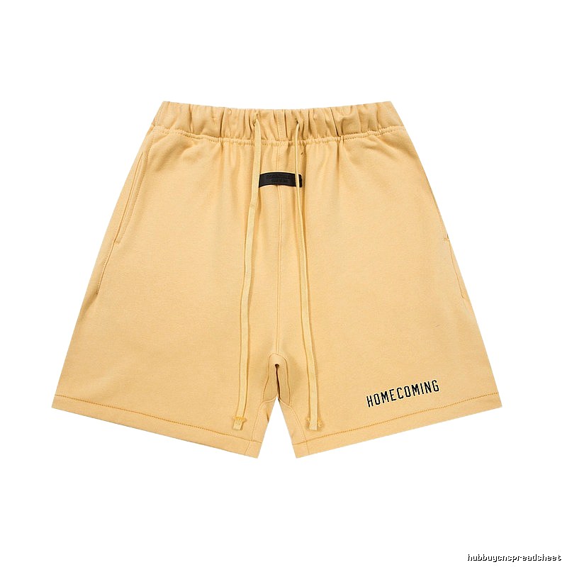 ESSENTIALS minimalist style khaki shorts