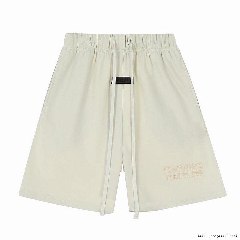 ESSENTIALS minimalist style off-white shorts