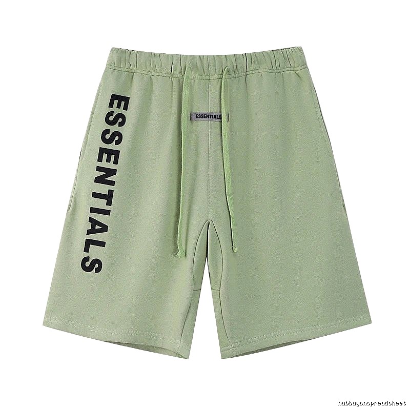 Essentials trendy brand light green shorts