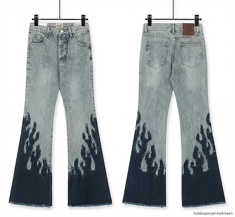 Gallery Dept Flame Wind Blue Jeans