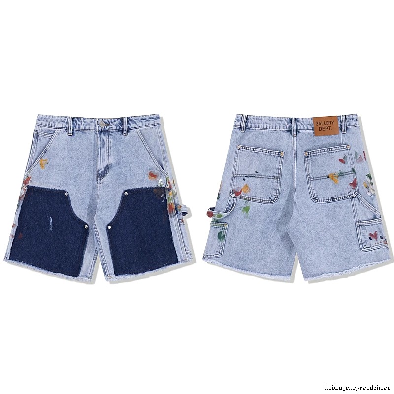 Gallery Dept Graffiti Style Denim Shorts
