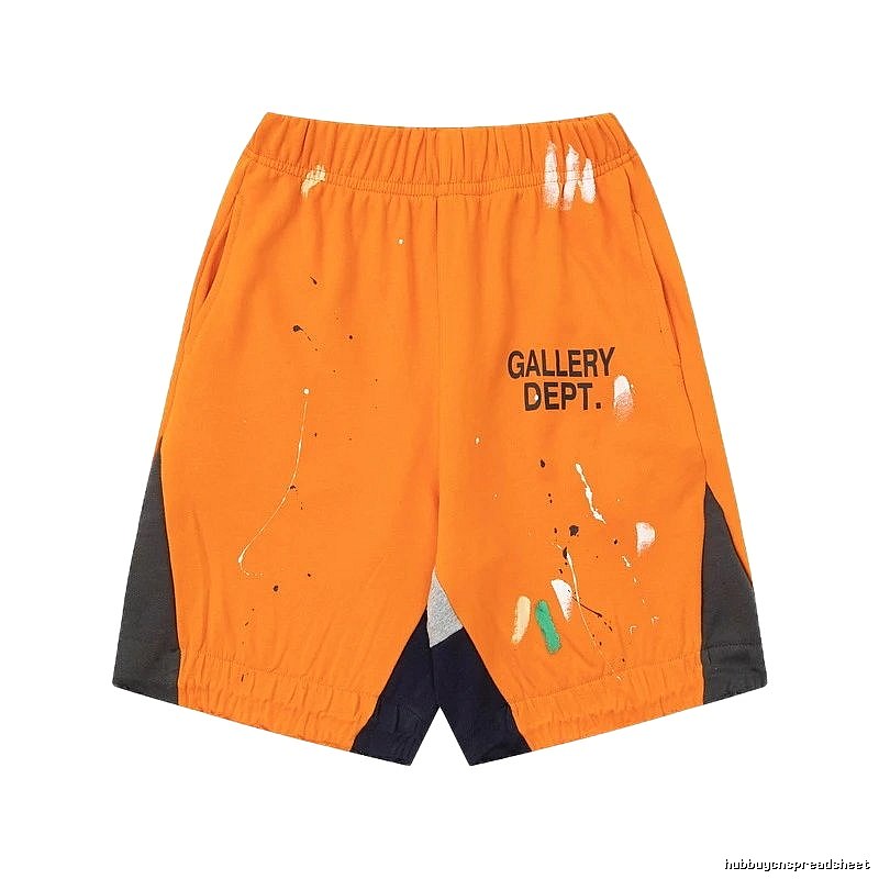 Gallery Dept Graffiti-style Orange Shorts