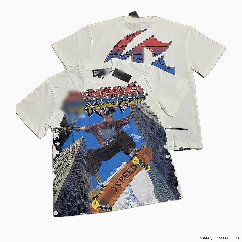 GOD Skull Skateboarding Street Style White T-Shirt