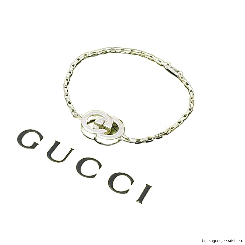 Gucci Double G Sterling Silver Bracelet