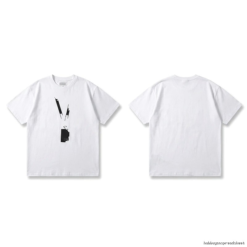 Maison Margiela minimalist style white T-shirt