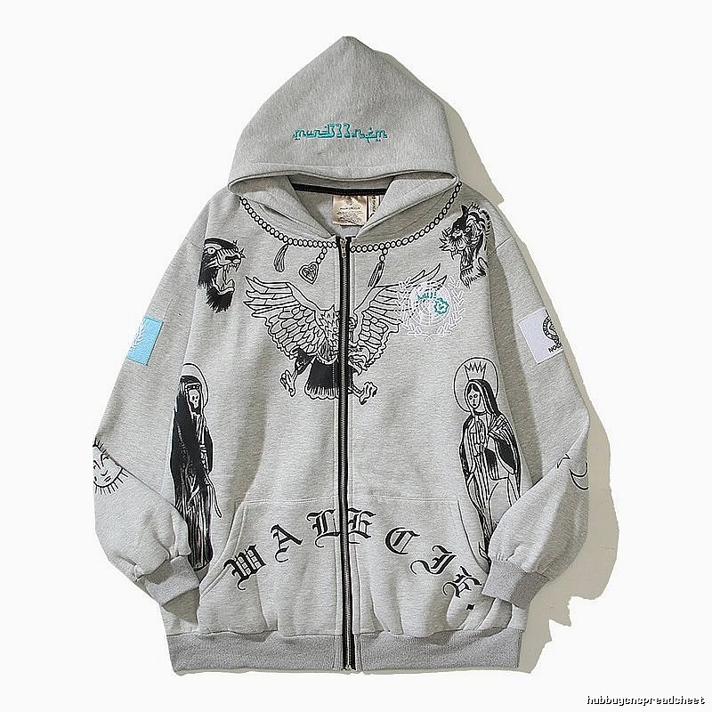 Mastermind Style W09 Zip Hoodie Warm Weather Skull