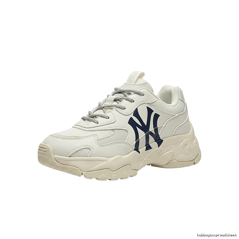 MLB dad-style white sneakers