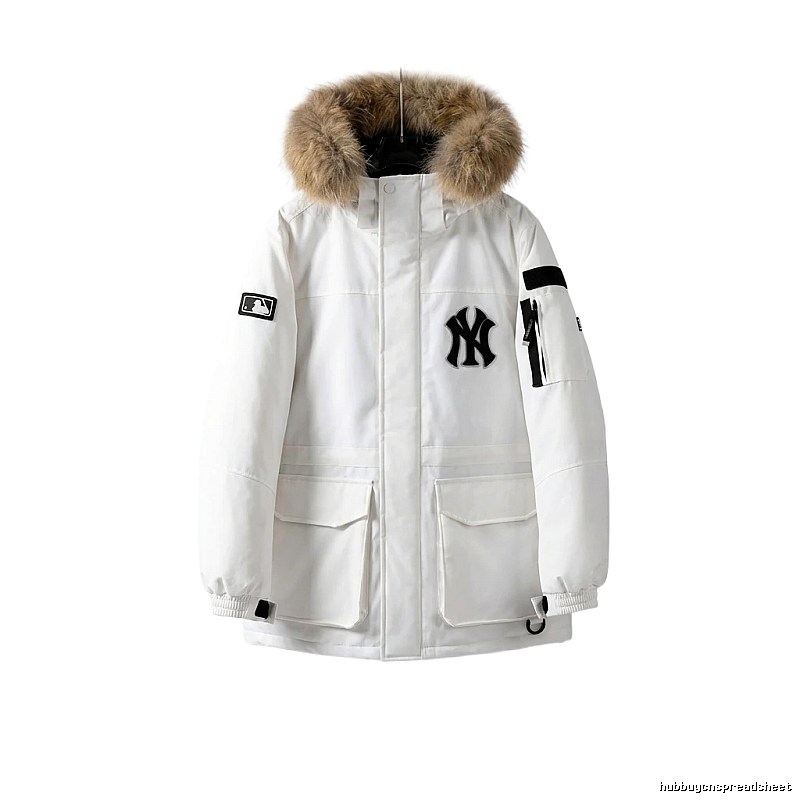 MLB trendy style white down jacket