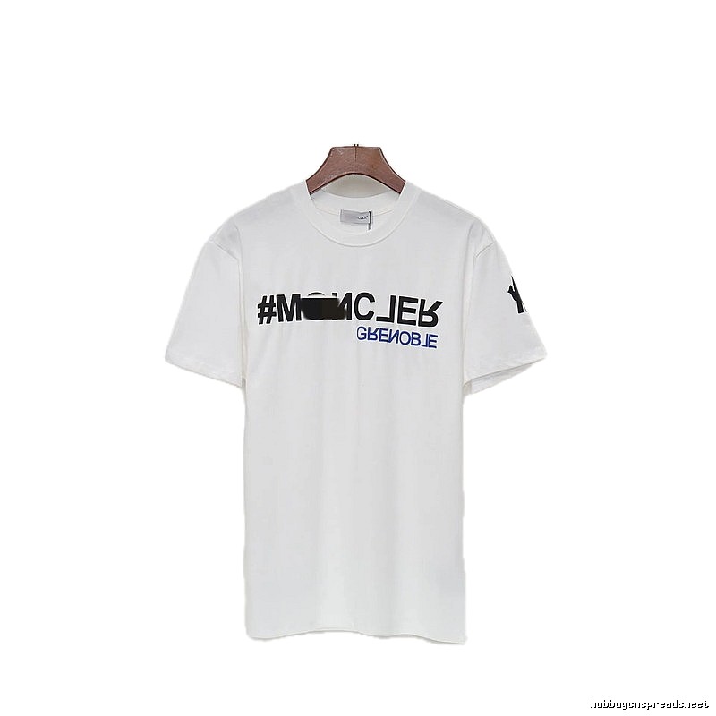 Moncler Grenoble Trendy Printed White T-Shirt