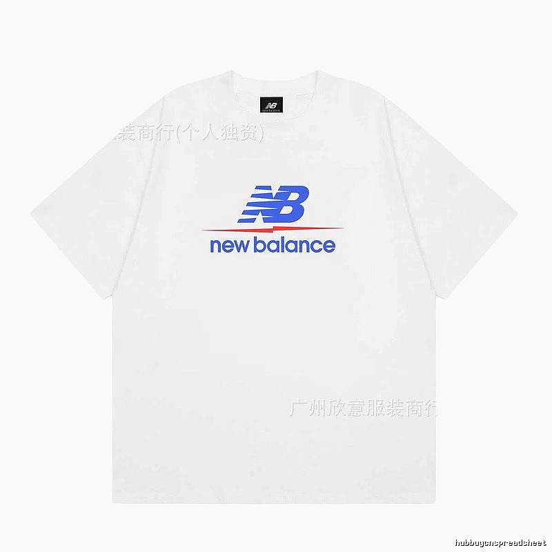 New Balance Printed Casual Style White T-shirt