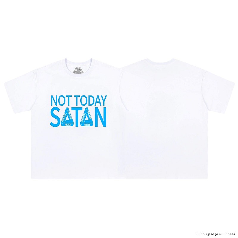 Palace Letter Print Street Style White Short-sleeve T-shirt
