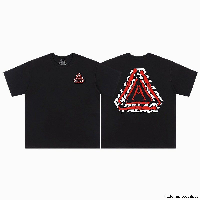 Palace Triangle Print Street Style Black T-Shirt
