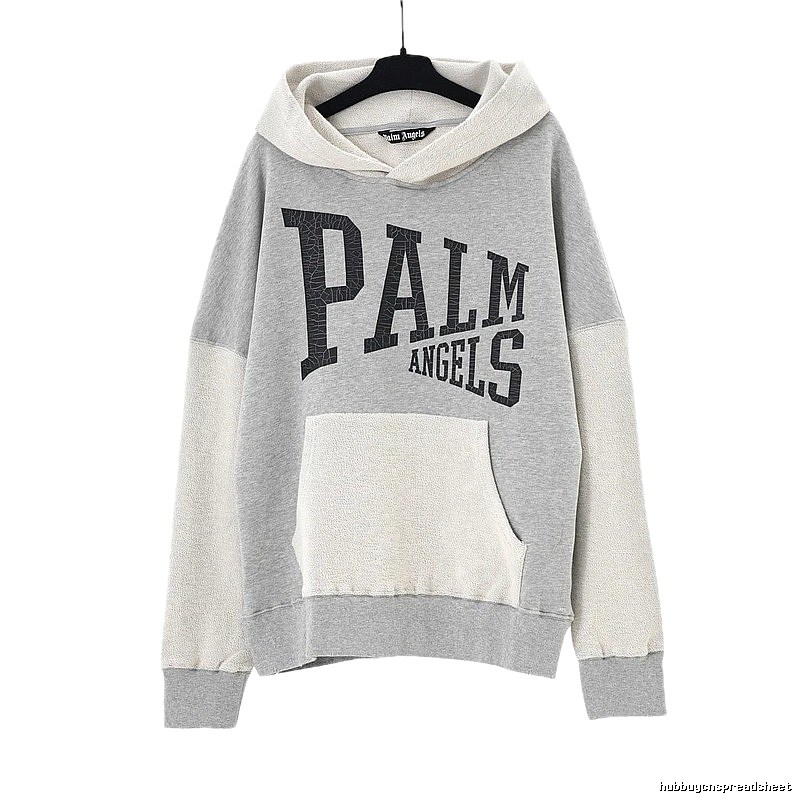 Palm Angels patchwork grey sweatshirt