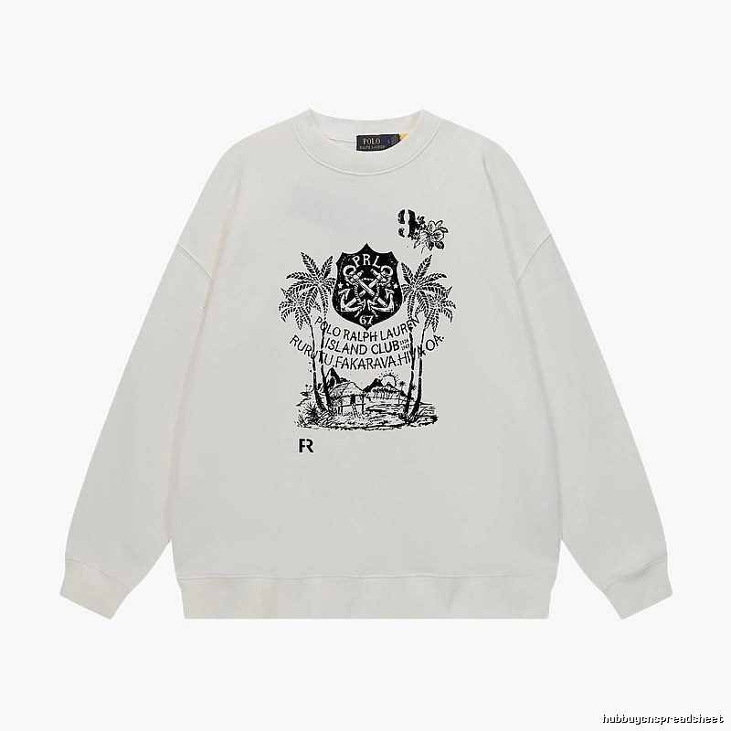 Ralph Lauren retro-style white sweatshirt