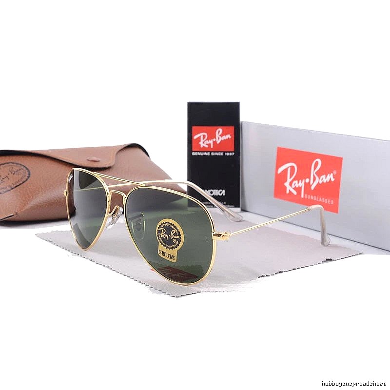 Ray-Ban Gift Ready Aviator sunglasses Gold Tone Sunglasses with Fresh Pattern