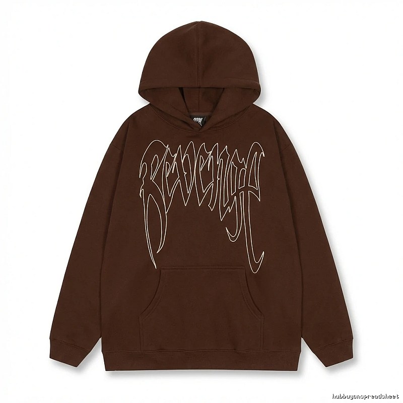 Revenge Gothic Style Dark Coffee Hoodie