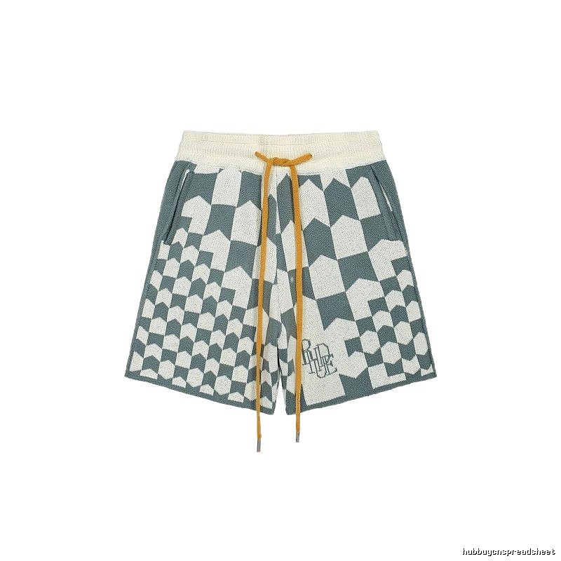RHUDE Checkered Casual Shorts