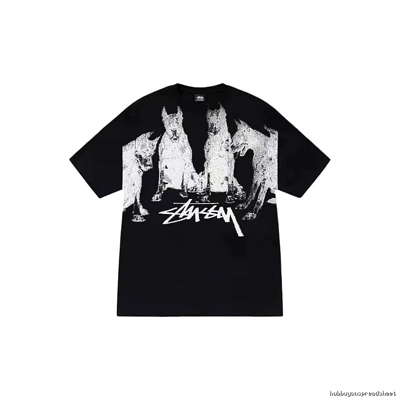 Stussy Classic Graphic T-shirt Black White Stussy for Daily Styling