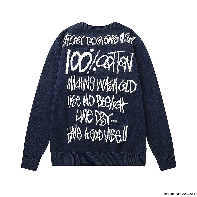 Stussy Easy-Match Layer Swirl Graphic SweatShirt Modern Fit
