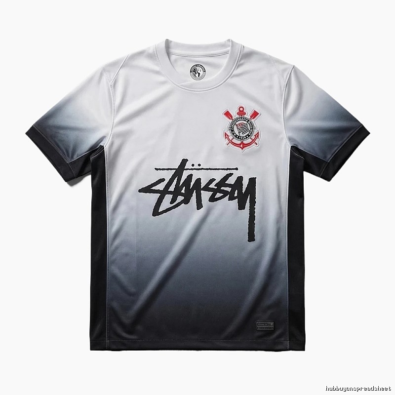 Stussy gradient style white and black T-shirt